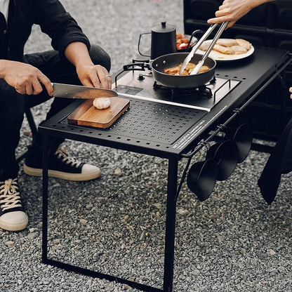 Onlyfire IGT Camping Table Kit with Propane Gas Stove and Carrying Case, Portable Folding Camp Table, IGT Unit Combination Combo for Picnic, RV, Car Trip, Tailgating, Patio, Backyard, GS337