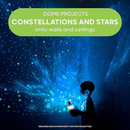 Discovery Kids LED Starlight Lantern [Amazon Exclusive] 2-in-1 Hanging Lantern & Star Constellation Projector with Guide, Easy to Use for Children, Battery Operated, Educational Camping Toy