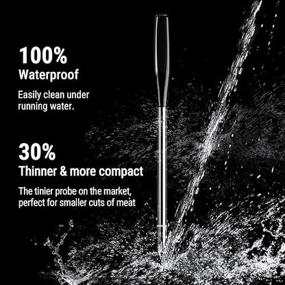 Thermopro TempSpike Plus 600FT Wireless Meat Thermometer with Upgraded Thinner Probe, Meat Thermometer Wireless with Standalone LCD Screen, Bluetooth Thermometer for BBQ Oven Grill Smoker Thermometer