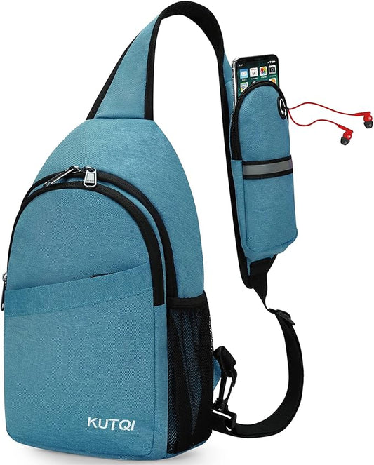 Sling Backpack Crossbody Sling Bag for Women Men Multipurpose Travel Essentials Hiking Chest Bag Daypack
