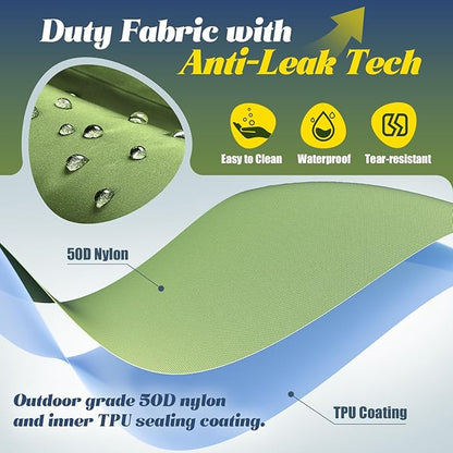 Double Sleeping Pad for Camping, 6" Extra-Thick 2 Person Camping Sleeping Pad with Pillow Built-in Foot Pump, Inflatable Sleeping Mat for Backpacking, Tent, Hiking Essentials Gear
