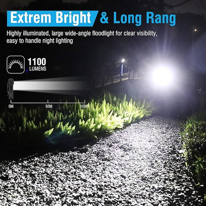 E7 Mini Flashlight Rechargeable 1100 Lumens Bright Small LED Pocket Flat Flashlights with Clip, Magnetic, Keychain Flash Light with Red UV Light, 10 Modes, IPX5 Waterproof…