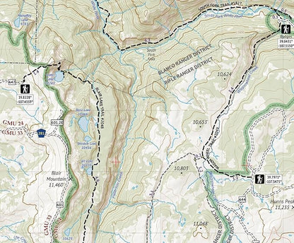 Flat Tops Wilderness - Colorado Topographic Hiking Map (2018)