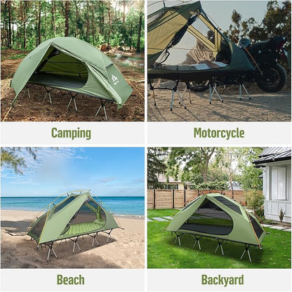 Night Cat 1-Person Camping Tent: Lightweight Waterproof Hiking Tent for Adult Cot Not Included