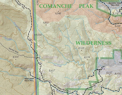 Outdoor Trail Maps LLC Comanche Peak Wilderness - Colorado Topographic Hiking Map (2018)