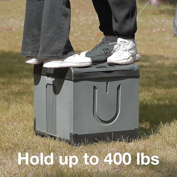 TRIPTIPS Updated Portable Potty for Camping Extra Large Folding Travel Toilet Camping Toilet Portable Toilet for Adults Car Toilet Camp Toilet Outdoor Toilet for Boat/Hiking/Long Trips/Beach