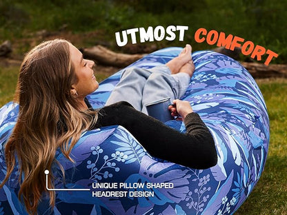 WEKAPO Inflatable Lounger Air Sofa Hammock-Portable,Water Proof& Anti-Air Leaking Design-Ideal Couch for Backyard Beach Traveling Camping Picnics & Music Festivals