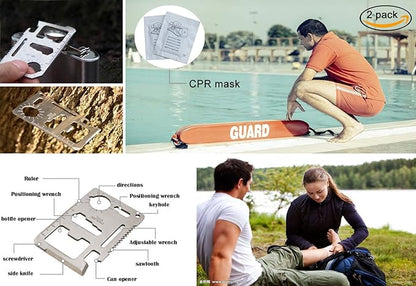 Compact First Aid Kit (228pcs) Designed for Family Emergency Care. Waterproof EVA Case and Bag is Ideal for The Car, Home, Boat, School, Camping, Hiking, Office, Sports. Protect Your Loved Ones. Red