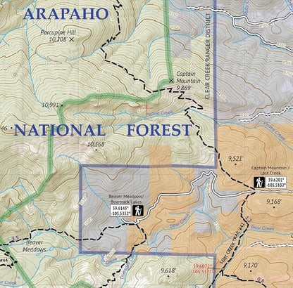 Mount Evans Wilderness - Colorado Topographic Hiking Map (2018)
