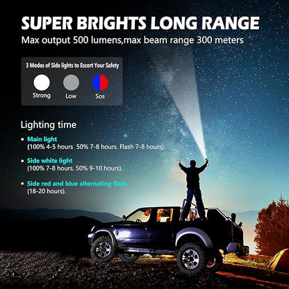 Multi-Function Emergency with Window Breaker and Seatbelt Cutter, LED Flashlight, Strobe SOS Beacon，Mobile Power，Alarm Rescue, 2024 Version，for car，Outdoor，Hiking, Fishing, Dog Walking