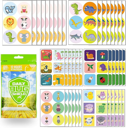 360 Pack Mosquito Repellent Patches Stickers for Kids Adult Outdoor Indoor Travel, Natural Plant Based Ingredients Mosquito Stickers for Outdoor Travel Camping Hiking