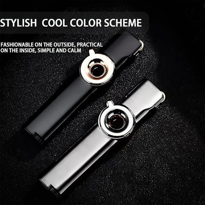 Cool Gadgets Metal Gears Butane Torch Lighters Refillable Novelty Lighter for Fireplace Candle Camping BBQ (Without Gas) (05)