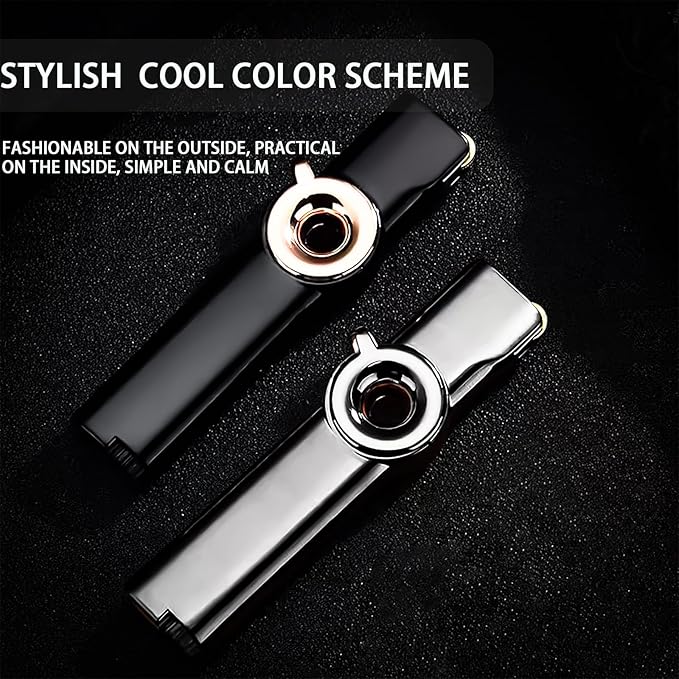 Cool Gadgets Metal Gears Butane Torch Lighters Refillable Novelty Lighter for Fireplace Candle Camping BBQ (Without Gas) (06)