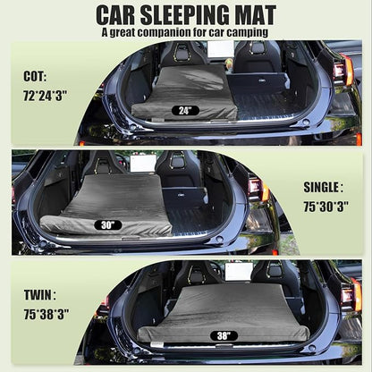 3 Inch Thick Memory Foam Sleeping Pad Camping Mattress,Portable Roll up Mattress-Car/Tent/Cot/Floor,Comfortable Sleeping Mats for Guests Kids Adult Sleepover