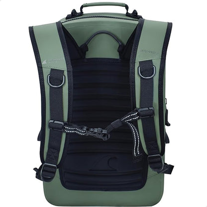 Breakwater Supply™ 100% Waterproof Submersible Backpack, Laptop Bag, Airtight Zippers | Travel Outdoors | Fogland 25L 20L 15L