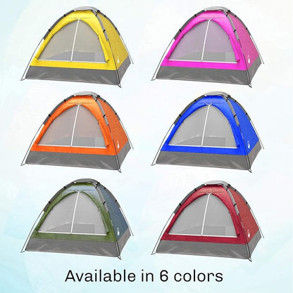 2 Person Camping Tent with Rain Fly and Carrying Bag