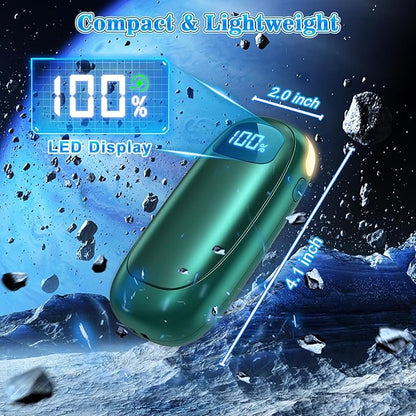 Hand Warmers Rechargeable - 2 Pack Electric Hand Warmers 14000mAh, 16 Hrs Warmth Dual-Sided Heating Max 131℉, Reusable Hand Warmers Pocket Heater for Raynauds, Hunting, Golf, Camping