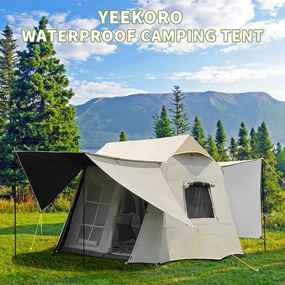 Tent for Camping, 3-6 Person Family Tents with Spacious Interior, Waterproof Tent with Carry Bag for Family Camping Traveling Hiking Picnic