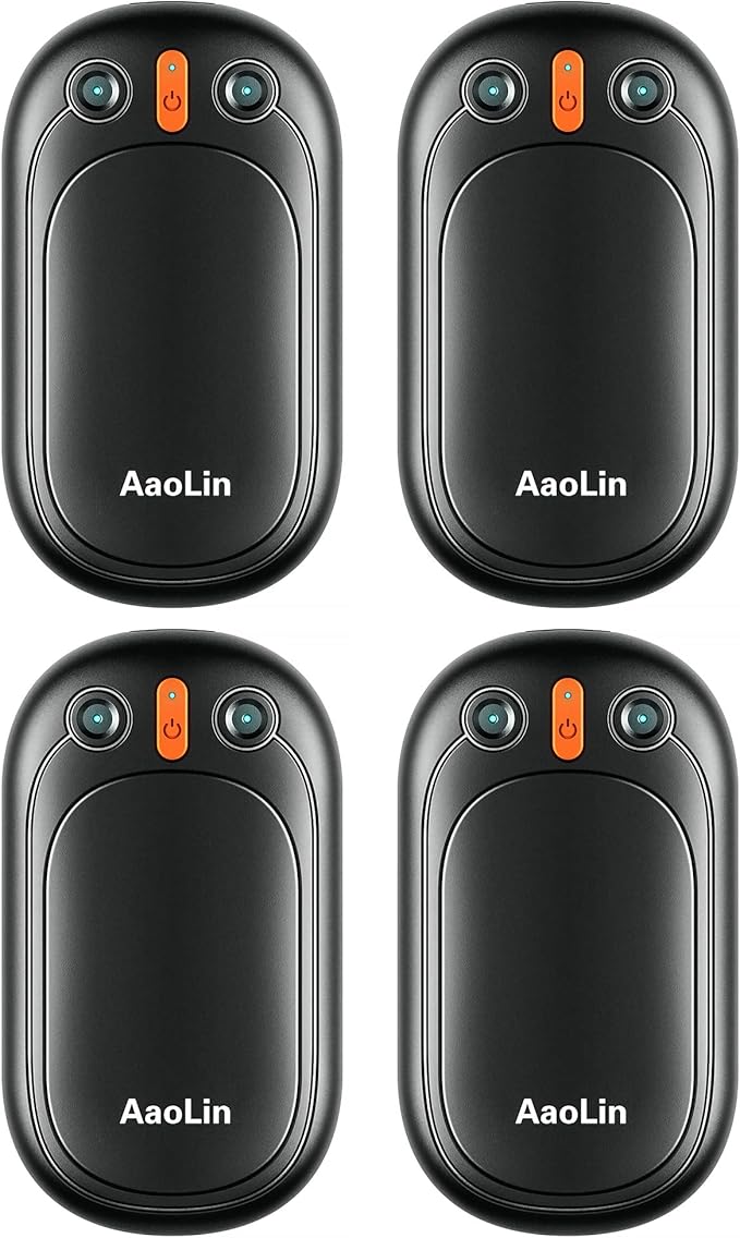 AI Hand Warmers Rechargeable, AaoLin 2 Pack Electric Hand Warmers Reusable, 12Hrs Long Heating, Portable Pocket Handwarmer Great Gift for Outdoors, Camping, Golf, Hunting Gear