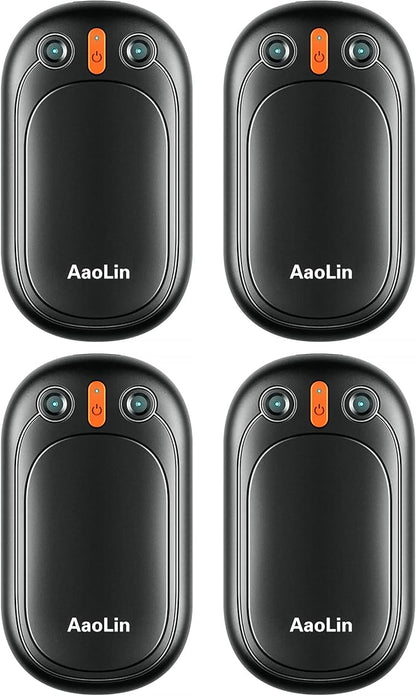 AI Hand Warmers Rechargeable, AaoLin 2 Pack Electric Hand Warmers Reusable, 12Hrs Long Heating, Portable Pocket Handwarmer Great Gift for Outdoors, Camping, Golf, Hunting Gear