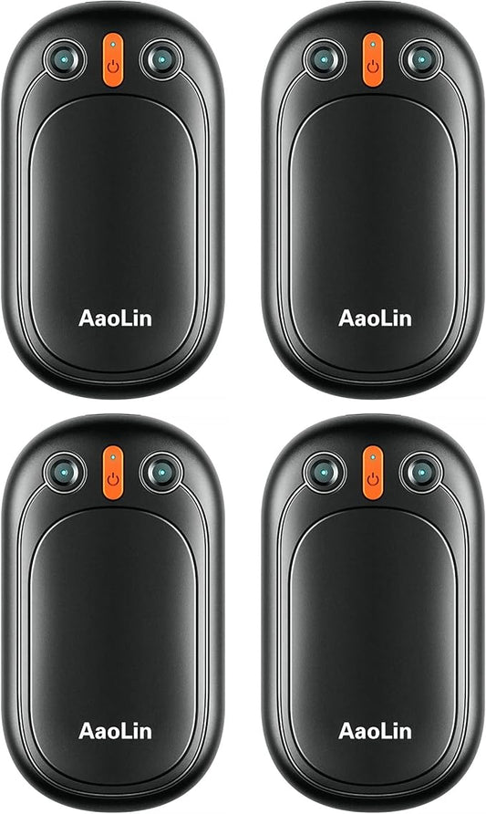 AI Hand Warmers Rechargeable, AaoLin 2 Pack Electric Hand Warmers Reusable, 12Hrs Long Heating, Portable Pocket Handwarmer Great Gift for Outdoors, Camping, Golf, Hunting Gear