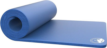 Foam Sleeping Pad for Camping - 0.75-Inch-Thick Waterproof Sleep Pad with Carry Straps for Cots, Tents, or Sleepovers by Wakeman Outdoors (Blue)