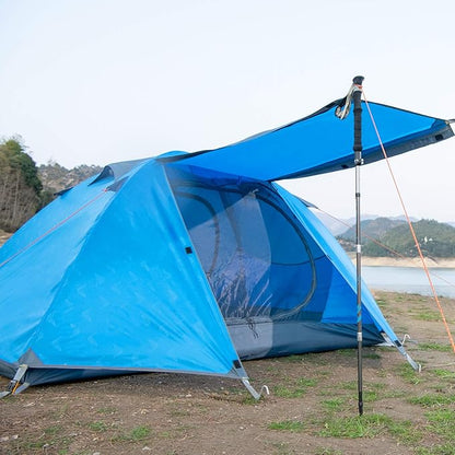 BISINNA 2 Person Camping Tent Outdoor Lightweight Waterproof Easy Setup Two Doors 3 Season Double Layer Large Space Backpacking Tent for Camping Backpacking Hiking Travelling Hunting