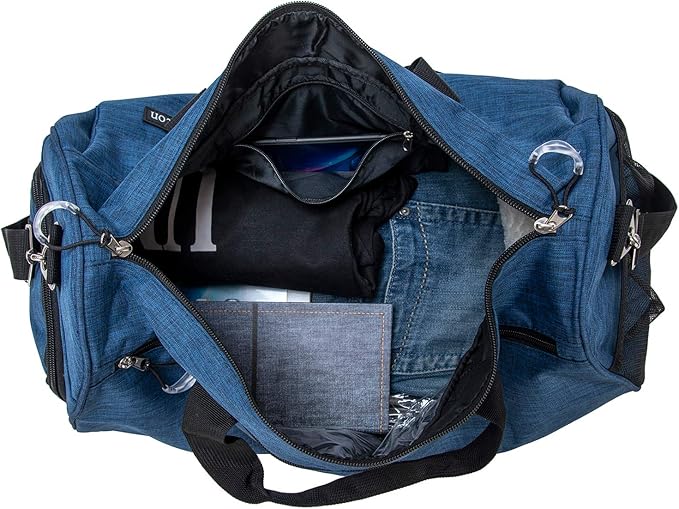 Kuston Sports Small Gym Bag for Men and Women Travel Duffel Bag Workout Bag with Shoes Compartment&Wet Pocket