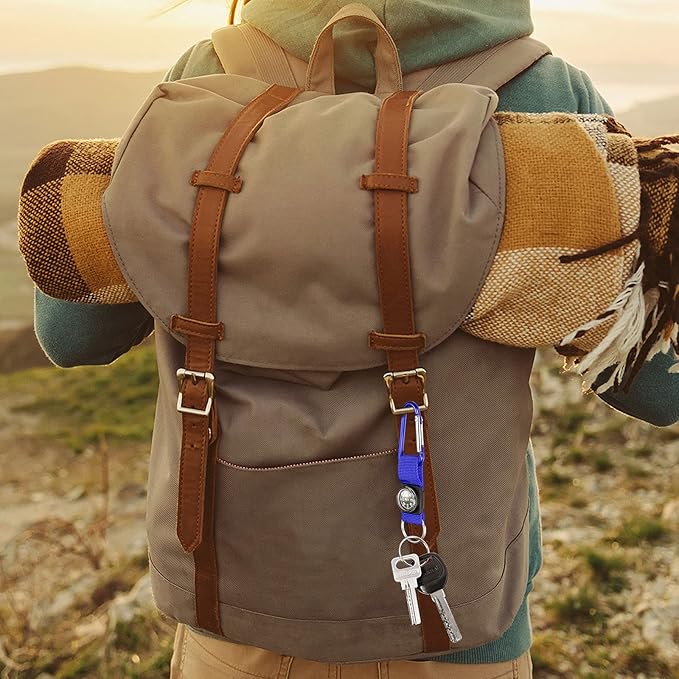 36 Pieces Compass Keychain Bulk Carabiner Belt Clips Adventure Explorer Party Favors Outdoors Camping Theme Birthday Party Favors School Map Project Prizes Toys for Kids