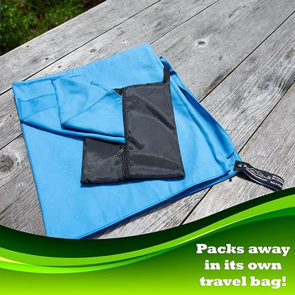 Camping Threads Quick Dry Microfiber Camp Towels Family Four Pack - includes 4 XL Body Towels and 4 Washcloths