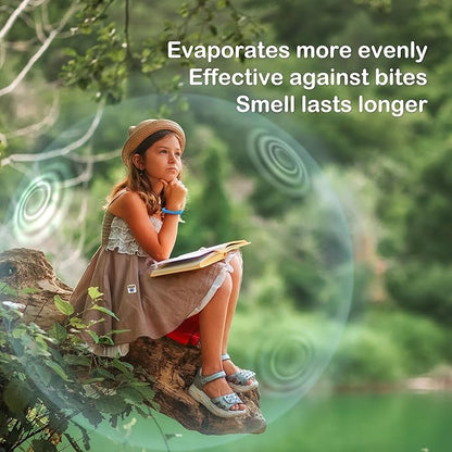 360 Pack Mosquito Repellent Stickers for Kids, with 6 Pack Mosquito Repellent Bracelets, Natural DEET-Free, Plant Ingredients Patches for Kids