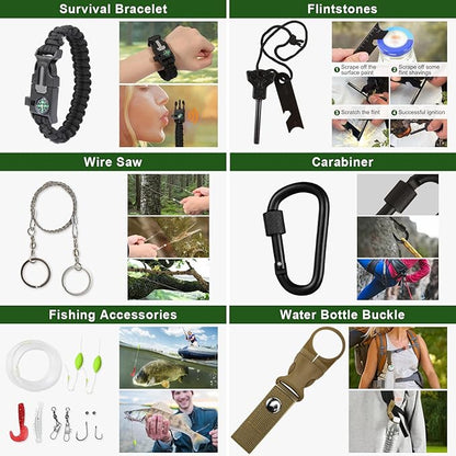 Gifts for Men Dad Him Husband Fathers Day - Survival Kit - Survival Gear and Equipment- Camping Accessories Cool Gadget Birthday Day Gifts for Men Husband Guy