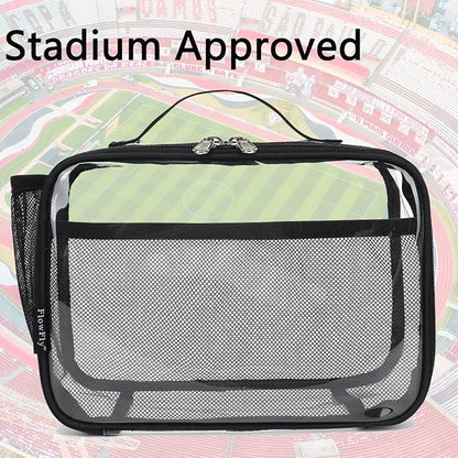 FlowFly Kids Lunch box Insulated Soft Bag Mini Cooler Back to School Thermal Meal Tote Kit for Girls, Boys,Clear