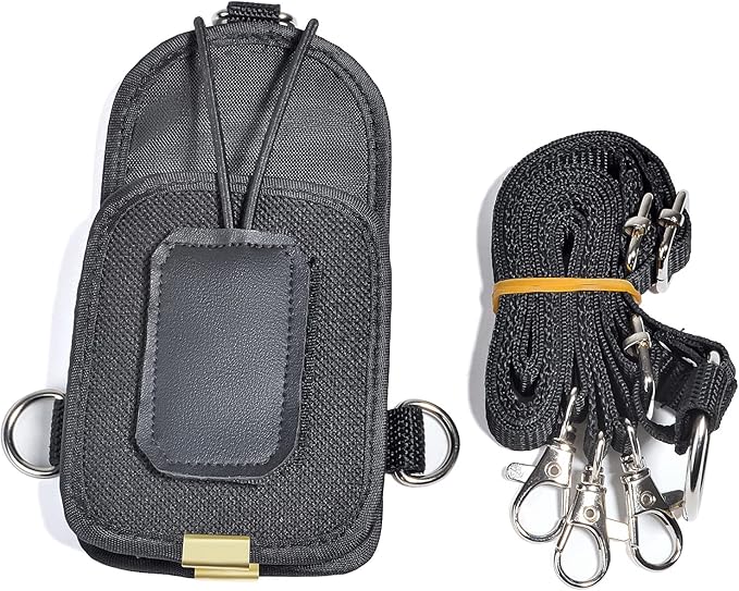 HYS Radio Holder Walkie Talkie Pouch Case for Duty Belt Radio Holster Tactical Hunting Handheld Radio Bag for Motorola GP88S baofeng UV5R UV82 Midland Retevis 2- Way Radio