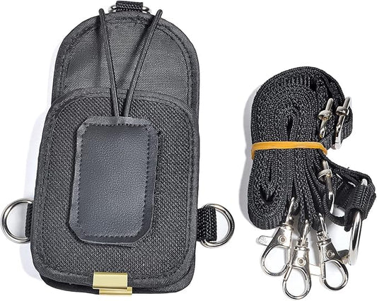 HYS Radio Holder Walkie Talkie Pouch Case for Duty Belt Radio Holster Tactical Hunting Handheld Radio Bag for Motorola GP88S baofeng UV5R UV82 Midland Retevis 2- Way Radio
