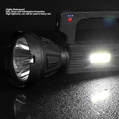 Spotlight Flashlight, Smart Battery Display USB Charging Design Powerful Flashlights for Expedition for Outdoor for Travel