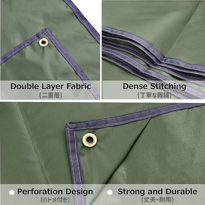 Azarxis Waterproof Camping Tent Tarp Hammock Rain Fly Footprint Ground Cloth Shelter Sunshade Beach Picnic Blanket Mat for Outdoor Camping Park Lawn