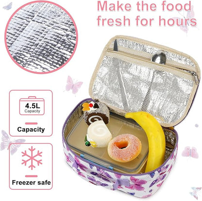 CAMTOP Lunch Box Kids Insulated Lunch Bag Small Cooler Thermal Meal Thermal lunchbox for Girls Boys School Picnics