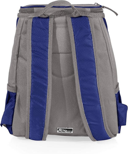 ONIVA - a Picnic Time brand PTX Backpack Cooler, Soft Cooler Backpack, Insulated Lunch Bag, (Navy Blue with Gray Accents)