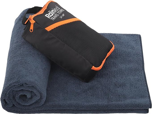 Rainleaf Microfiber Travel Towel Quick Dry Swimming Towel Ultra-Compact,Super Absorbent,Washcloths for Bathroom, Shower,Camping,Backpacking