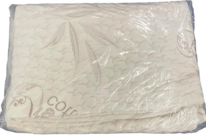 FoamRush 6" Bunk (28" x 72") Soft, Fitted, Zippered Mattress Cover Replacement, Premium Cotton, Waterproof, Non Skid Bottom, Mattress Pad Cover, Mattress Not Included