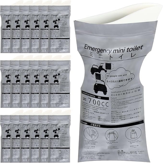 18 Pcs Disposable Urinal Bags Urine Pee Bags for Men Women Emergency Portable Urinal Bag Vomit Bag for Travel Hiking Traffic Jams 700ML