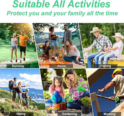 36 Pack Mosquito Repellent Bracelets, PU Leather Insect & Bug Repellent Wrist Bands for Kids & Adults Outdoor Camping Fishing Traveling