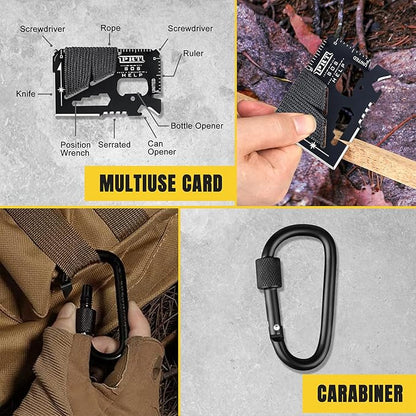 Gifts for Men Him Dad Husband, 28-In-1-Survival Kits, Men'S Gifts Survival Gear, Stocking Stuffers for Men Christmas Birthday Gifts, Unique Cool Gadgets Gifts for Camping, Hiking, Hunting