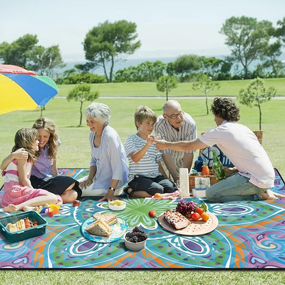 Picnic Blankets 80x80 Outdoor Anti Sand Manta De Playa Ultralight Wide Excersing Matts for Home Camp Quilts for Trailers Camping Essentials Fun Anniversary Retirement Her Friend Sister Gifts
