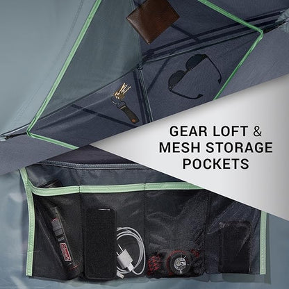 Coleman Skydome Series Camping Tent Weatherproof Tent Includes Pre-Attached Poles Rainfly Carry Bag and Unique Pattern Sets up in 5 Minutes