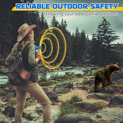 1 Pack 1.4oz Bear Horn Self Defense, Loud Air Horn for Bears, 120dB Heard up to 1/2 Mile Away, Air Horns for Safety for Wild Animals, Bear Alarm Scare Bears, Ideal for Hiking