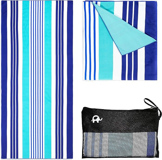 Elite Trend Microfiber Beach Towel - Extra Large 78x35 Inch Sand Free Quick Dry Towel for Travel, Swimming, Pool, Yoga, Hiking, Camping – Lightweight Fast Drying Microfiber Towel Compact for Adults