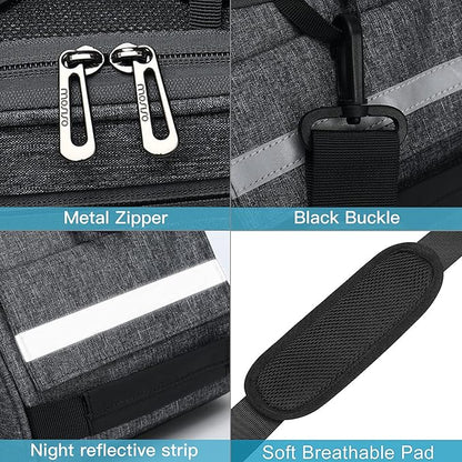 MOSISO Bike Rack Bag, Waterproof Bicycle Trunk Pannier Rear Seat Pouch Cycling Bike Carrier Backseat Storage Luggage Saddle Shoulder Bag