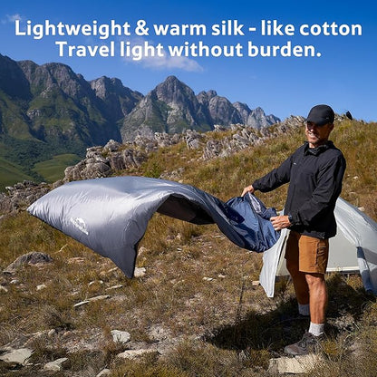 Naturehike Lightweight Compact Sleeping Bag, 59℉/32℉ Envelope Ultralight Backpacking Sleeping Bag Portable, Waterproof with Compression Sack for Cold&Warm, Camping, Traveling, Hiking